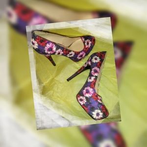 Floral women heels